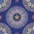 Blank Quilting Along The Coast Spaced Mandalas Dk Blue Cotton Fabric By The Yard