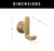 Delta Tetra Bath Towel & Robe Hook Champagne Bronze Finish