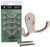 Liberty Double Prong Bathroom,Closet or Door Robe or Coat Hook 4pk - Nickel Finish