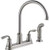 Delta Lorain Stainless 2-handle Deck Mount High-arc Kitchen Faucet w/ Sprayer