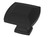 Liberty P45949C-FB 1 3/16" Scalloped Footing Cabinet Knob Matte Black Finish