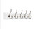 Threshold 27" Ball End Hook Rail - White/Satin Nickel