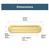 Franklin Brass Mail Slot Brushed Gold Finish