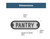 Franklin Brass HHIDPP-MB PANTRY Door Plaque Matte Black Finish