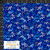Stof European Quilting Rainbow Maple Seed Blue Cotton Fabric By Yd