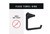 Delta Bath SPR46-MB Sparrow Bath Towel Ring Matte Black Finish
