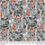Free Spirit Cori Dantini Pretty Creepy Scatter Skull White Cotton Fabric By Yard