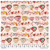 FreeSpirit Mia Charro Autumn Friends Fall Mugs Pink Cotton Fabric By Yd