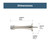 Franklin Brass 2.8" Screw In Solid Door Stop Satin Nickel Finish