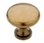 Brainerd P50154W-ABT 1 1/4" Antique Tumbled Brass Round Cabinet Drawer Knob