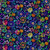 Studio E Geofetti Geometric Floral Navy Cotton Fabric By The Yard