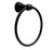 Delta FND46-MB Foundations Bath Towel Ring, Matte Black Finish