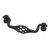 PN0527V-FB 3 3/4" Flat Black Birdcage Cabinet Drawer Pull