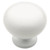 085-03-0134 1 1/4 " White Hollow Round Cabinet Drawer Knob 4 Pack