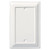 126339 White Wood Architect Single Blank Cover Plate