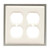63995 Bisque Ceramic & Satin Nickel Double Duplex Cover Plate