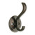 B42307Z-VBR Double Prong Hook w/ Round Base Venetian Bronze
