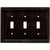 64408 Beaded Venetian Bronze Triple Switch Cover Plate