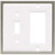 64581 White Ceramic & Satin Nickel Single Switch Single GFCI Cover Plate