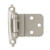 H0104AL-SN 3/8" Self Closing Inset Hinge Satin Nickel Pack of 2