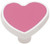 PBF955Y-PNK 1 3/8" Pink Heart Drawer  Cabinet Knob