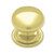 P26050C-PL-C  Solid Brass 1"  Cabinet Drawer Knob