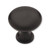P50154L-FB 1 1/4" Flat Black Round Cabinet Drawer Knob Set of 10