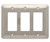 126442 Stamped Satin Nickel Triple GFCI Switch Cover Wall Plate