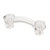 PN0300-CLR Clear Glass Victorian 3" Cabinet Drawer Pull