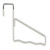 144832 Over The Door Valet Hook White & Polished Chrome