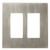W27280-SN Linden Satin Nickel Double GFCI Cover Plate