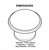 PN0836-PC 1 1/2" Polished Chrome Wide Base Cabinet Drawer Knob Pull