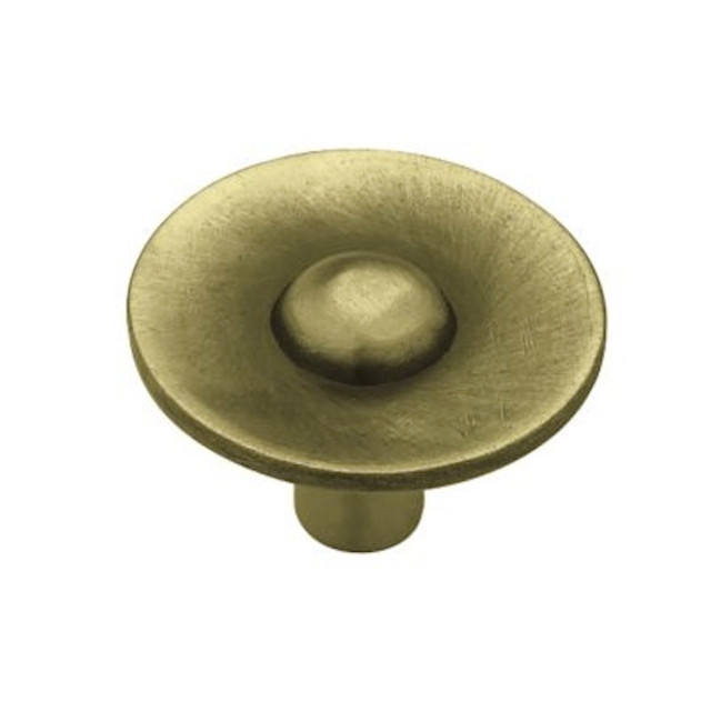 Liberty PBF253YABT 35mm Asian Hub Tumbled Antique Brass Drawer Pull Knob