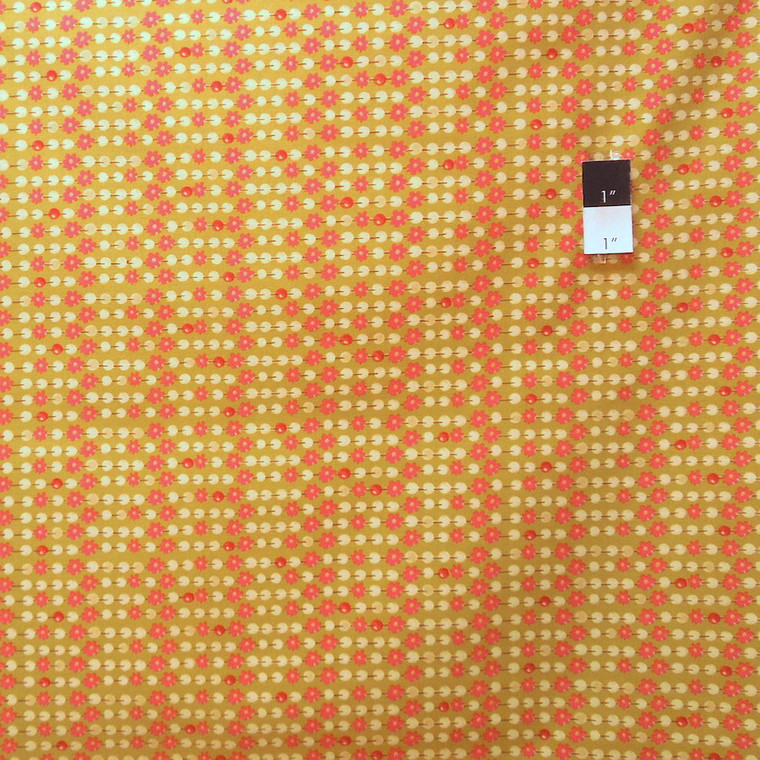 Nel Whatmore PWNW033 Eden Daisy Chain Green Fabric By Yard