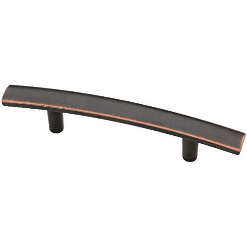 P24425L-VBC 3"Bronze & Copper Caroline Arched Cabinet Drawer Pull 2 Pack