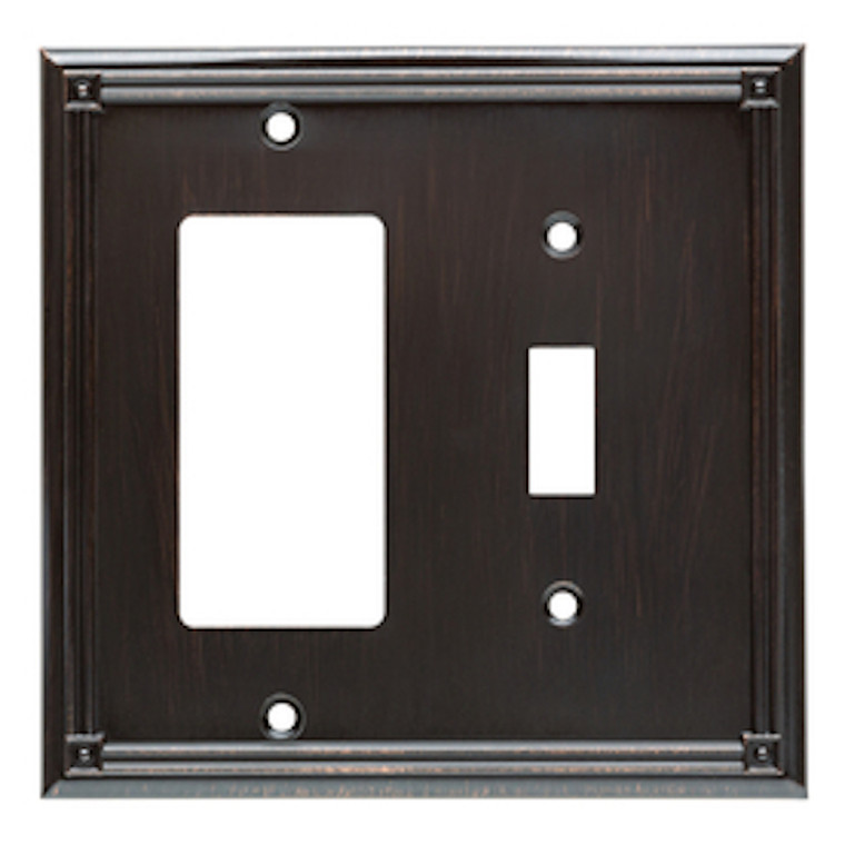 W20194-VBR Ruston Venetian Bronze Single Switch / GFCI Cover Plate