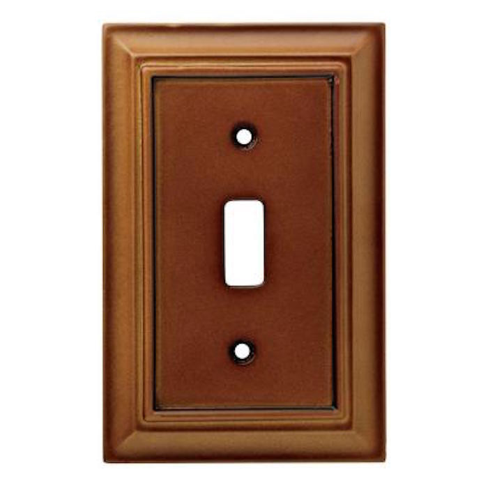 171912 Brown Architect Single Toggle Switch Cover Plate
