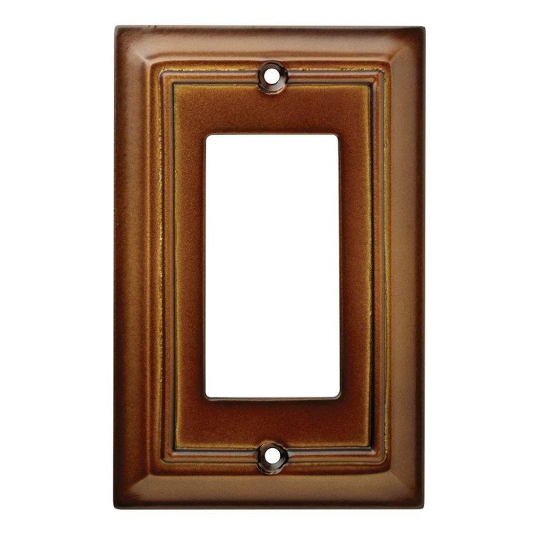 171915 Saddle Brown Architect Single GFCI Decora Cover Plate