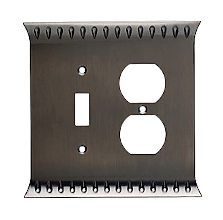 Brainerd W30335-904 Wadsworth Switch / Duplex Cover Plate Heirloom Silver Brainerd W30335-904 Wadsworth Switch / Duplex Cover Plate Heirloom Silver