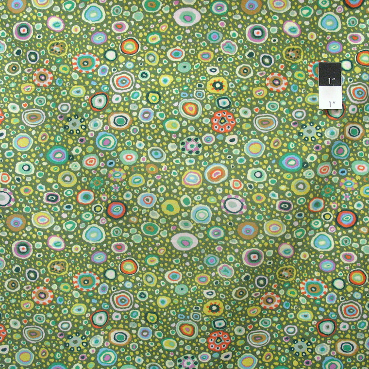 Kaffe Fassett GP01 Roman Glass Leafy Cotton Fabric By The Yard