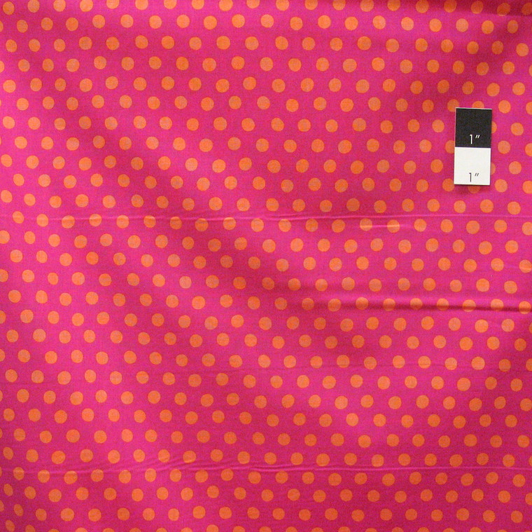 Kaffe Fassett GP70 Spot Fuchsia Cotton Fabric By The Yard