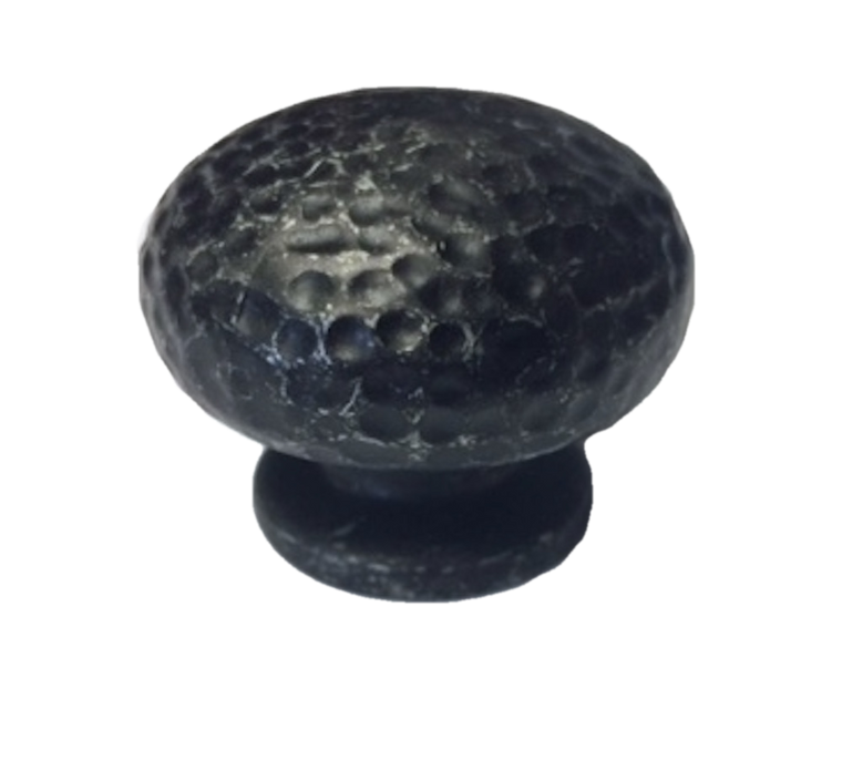 P59060C-TDG 1 1/2" Tumbled Dark Gun Metal Hammered Cabinet Knob