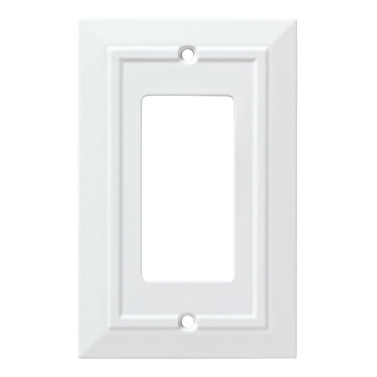 W35243-PW Pure White Architect Single GFCI Outlet Wall Cover Plate
