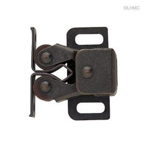 C08820C-STB Double Roller Catch w Spear Strike Statuary Bronze 5 pak