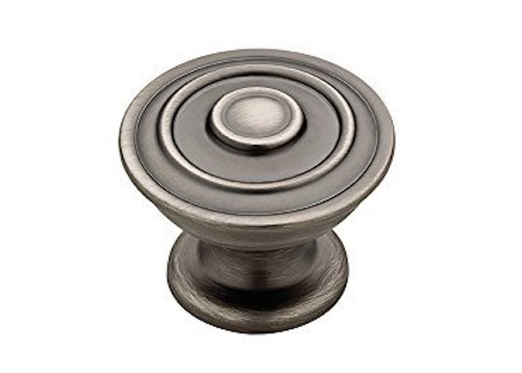 Liberty P29525K-904 1 1/4" Hayes Heirloom Silver Cabinet Drawer Knob 10 Pack Liberty P29525K-904 1 1/4" Hayes Heirloom Silver Cabinet Drawer Knob 10 Pack