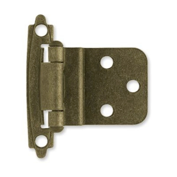 BULK Liberty H0104AC-AB 3/8" Self Closing Inset Hinge Antique Brass 25 Pair Pack