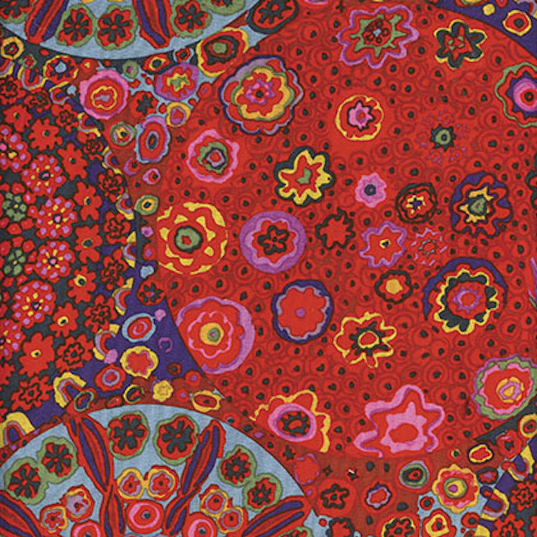 Kaffe Fassett PWGP092 Millefiore Red Cotton Quilting Fabric By The Yard