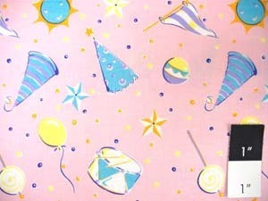 Felicity Miller FM21  Circus Let's Play Pink Fabric By Yard