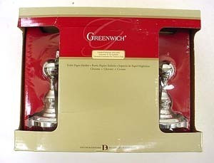138279 Greenwich Bath Tissue Holder Chrome Finish