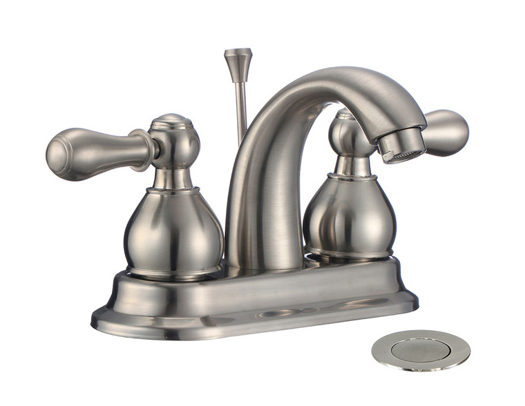 FBX Chapman 83H15-BN-A Bath 2 Handle 4" Centerset Faucet Brushed Nickel